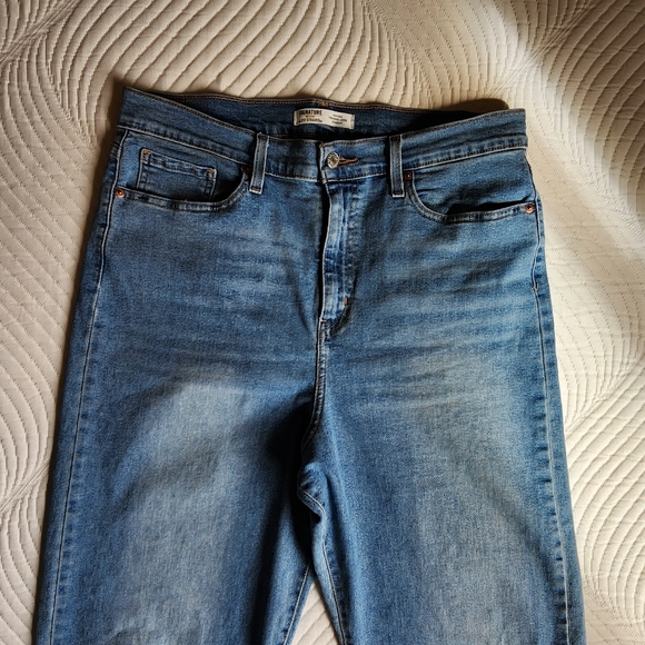 LEVI'S Heritage High Rise Loose Straight Leg Zip Fly Jeans Sz 14 32W Light Wash - Picture 6 of 15